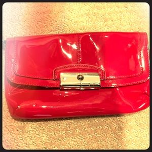 Coach fuchsia clutch